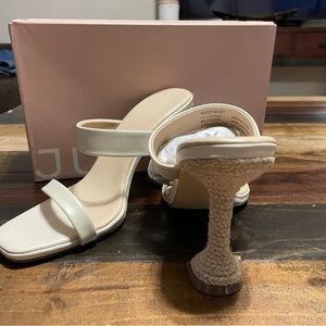 Nude yarn heel, Size 10, Justfab